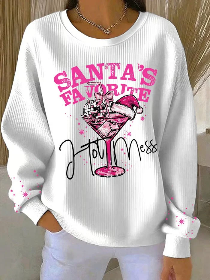 Noa - Weihnachts-Pullover mit festlichem Druck