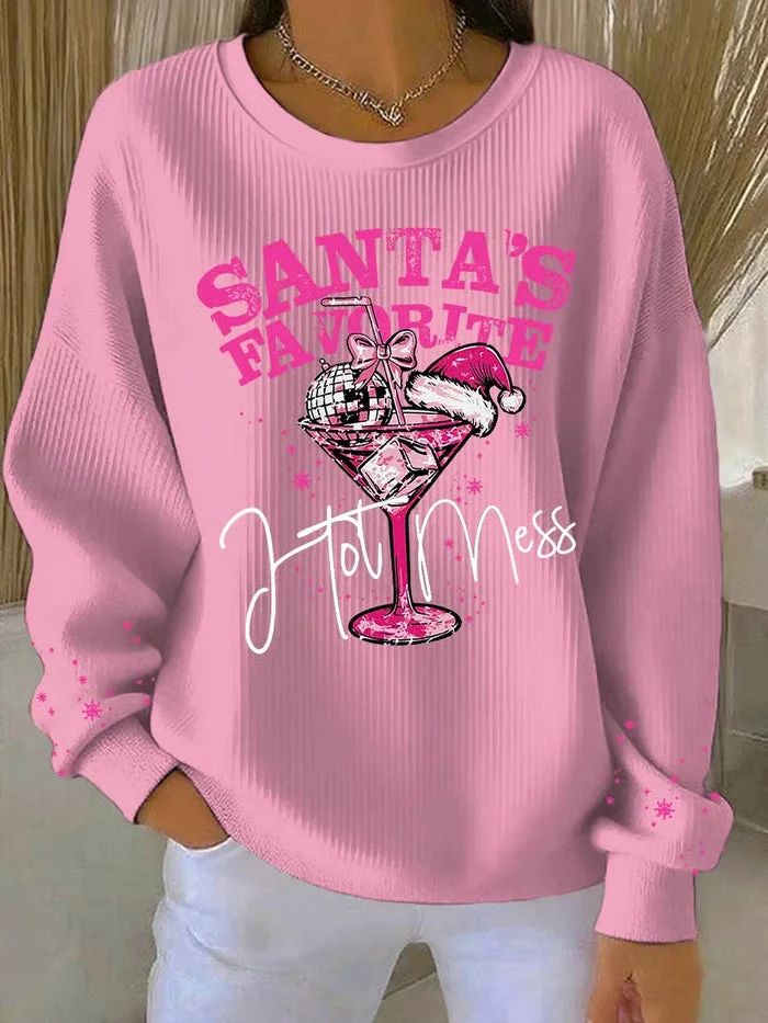 Noa - Weihnachts-Pullover mit festlichem Druck