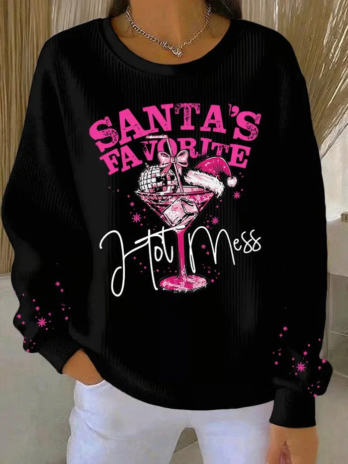 Noa - Weihnachts-Pullover mit festlichem Druck