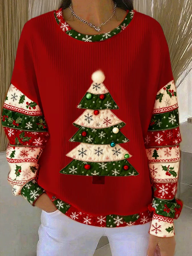 Lotte - Weihnachts-Pullover mit Weihnachtsbaumdruck