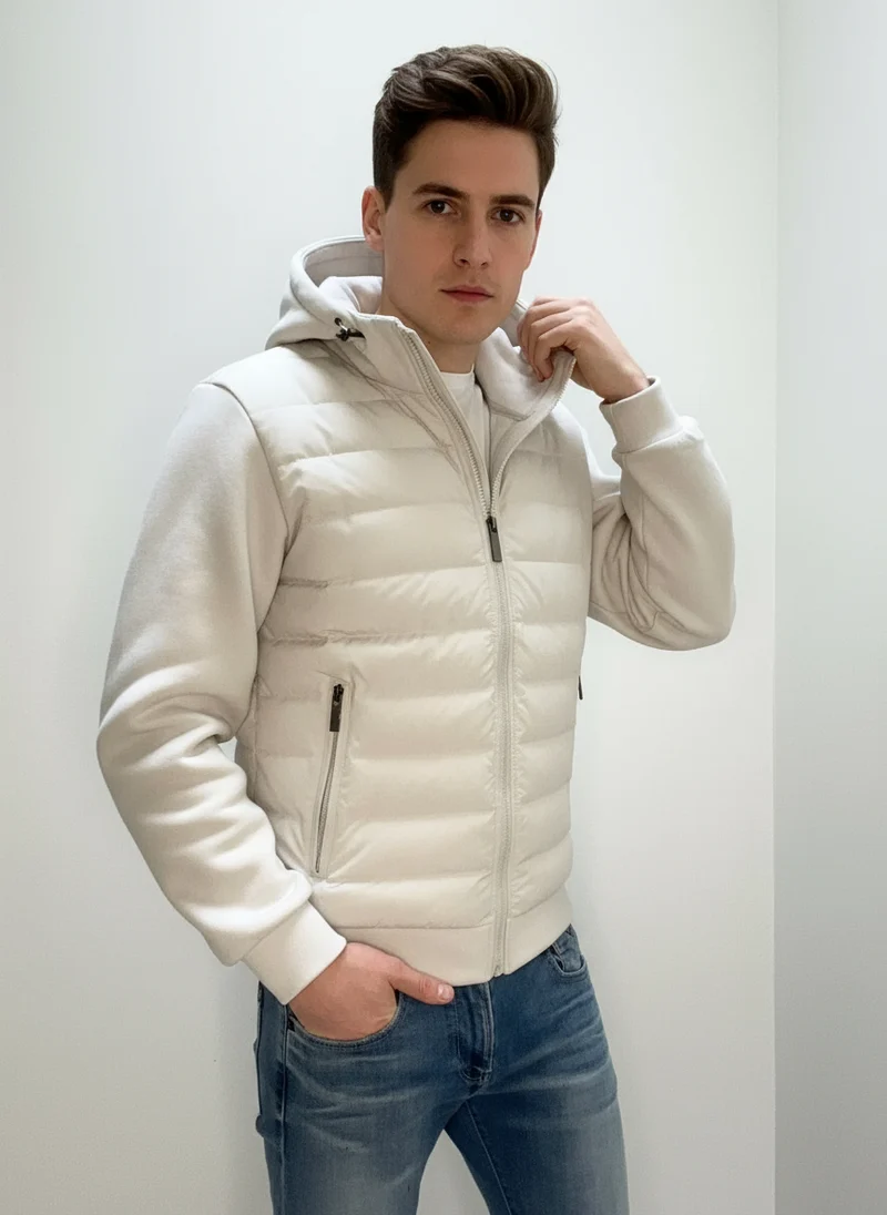 Leichte Steppjacke mit Kapuze für Übergangstage