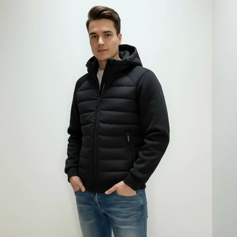 Leichte Steppjacke mit Kapuze für Übergangstage