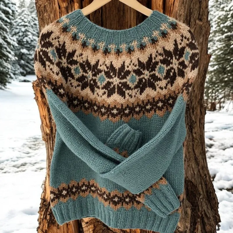 Vellaro™ | Elegantes Vintage Gestricktes Jacquard Gilet