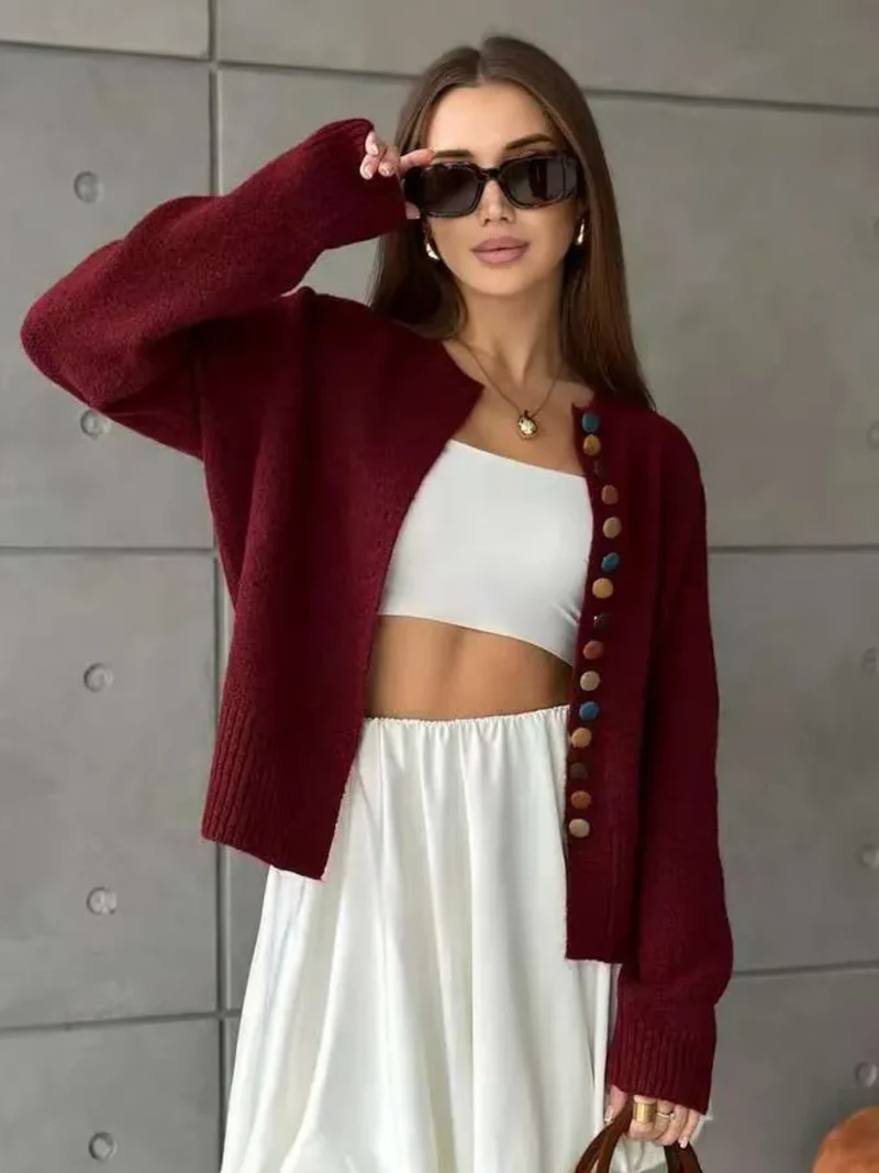 DIE NOELLE | KNOPF-AKZENT CARDIGAN