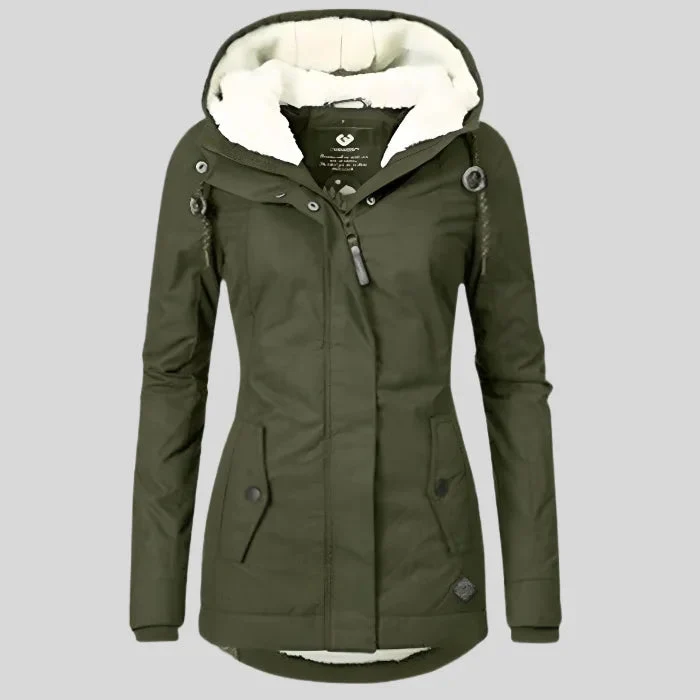 Wasserdichte Winterjacke mit praktischer Kapuze