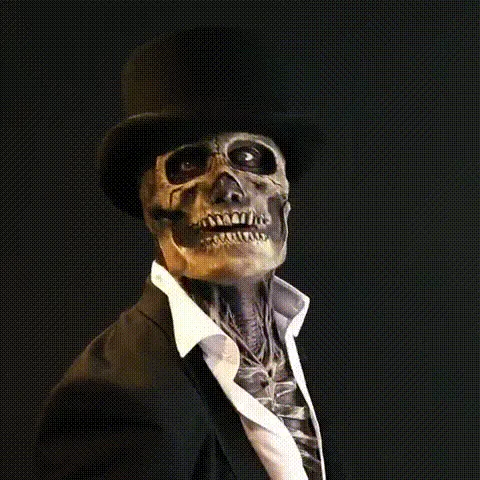 Realistische Horrormaske für Unheimliche Halloween Nächte
