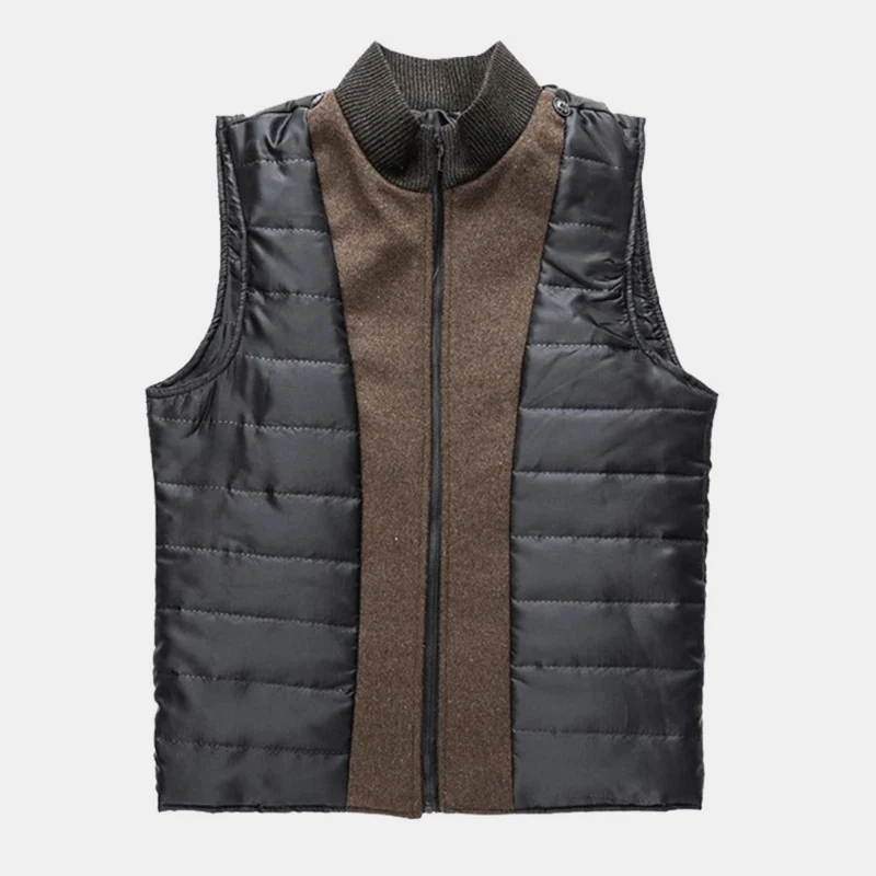 Eleganter Wollmantel mit Stehkragen für Herren