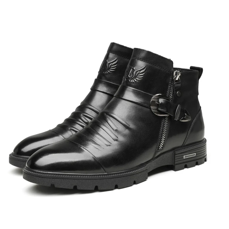 Schwarze Herren Stiefel für Elegante Anlässe