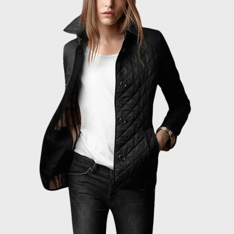 Verity | Lässige Steppjacke mit umgeschlagenem Kragen