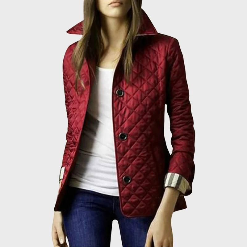 Verity | Lässige Steppjacke mit umgeschlagenem Kragen