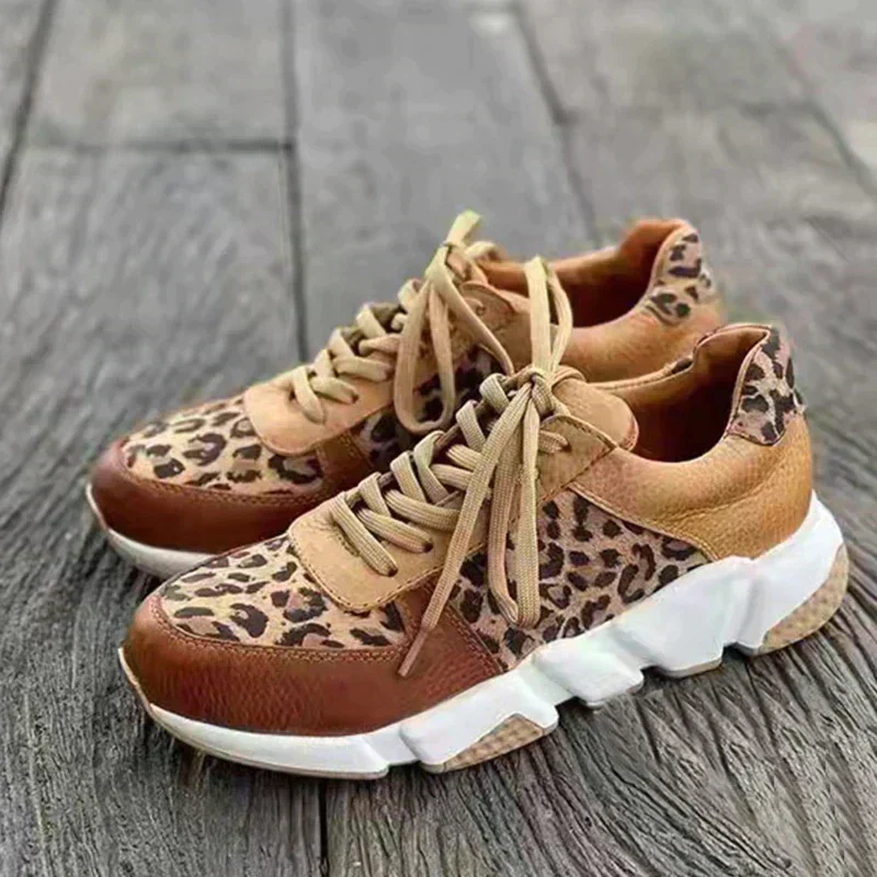 Irmgard | Bequeme Leoparden-Sneakers