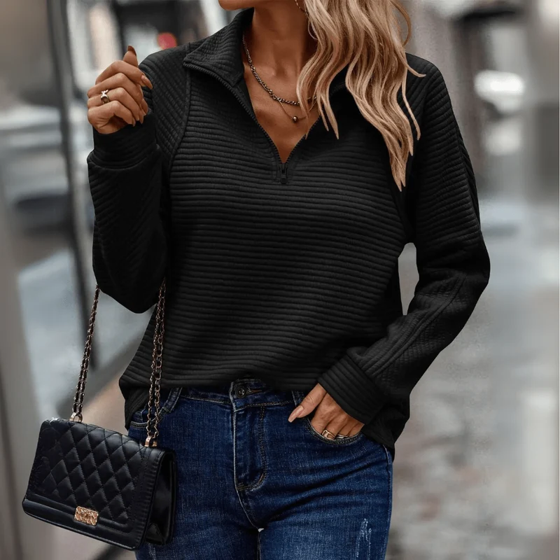 Jenica | Schicker Halb-Zip Pullover