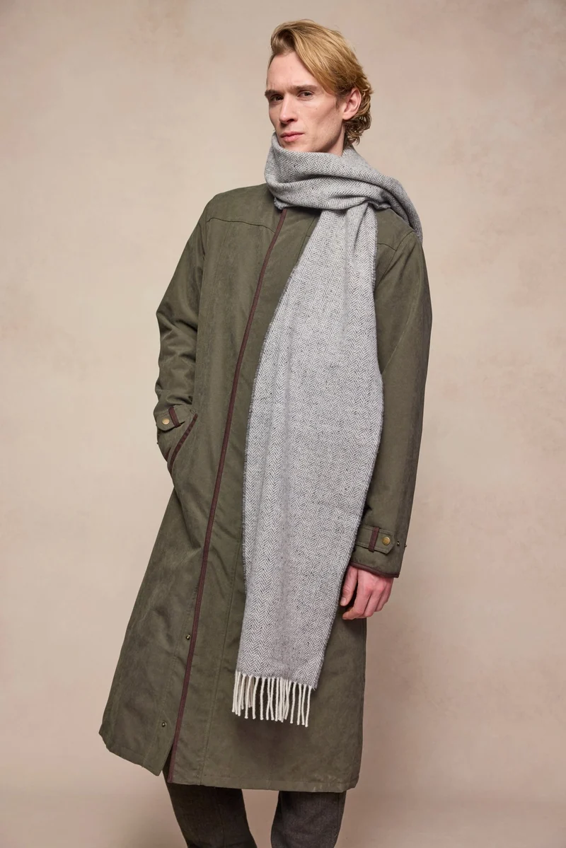 Billy Wool Scarf - Soft Grey