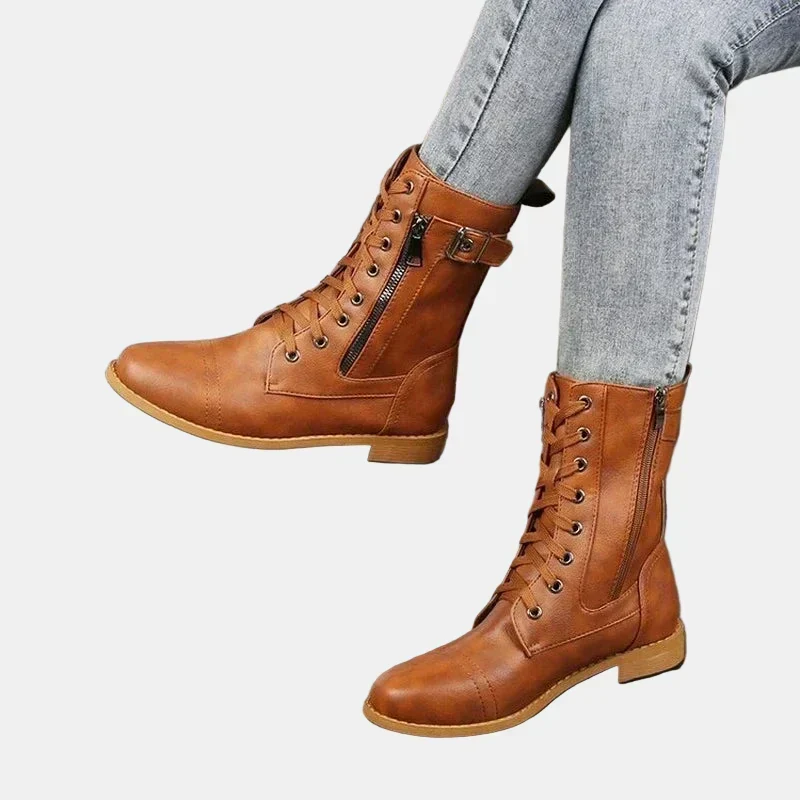 Lea | Damen Herbststiefel mit runden Zehen
