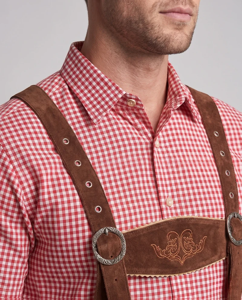Simon | Herren Lederhose zum Oktoberfest mit Stickerei