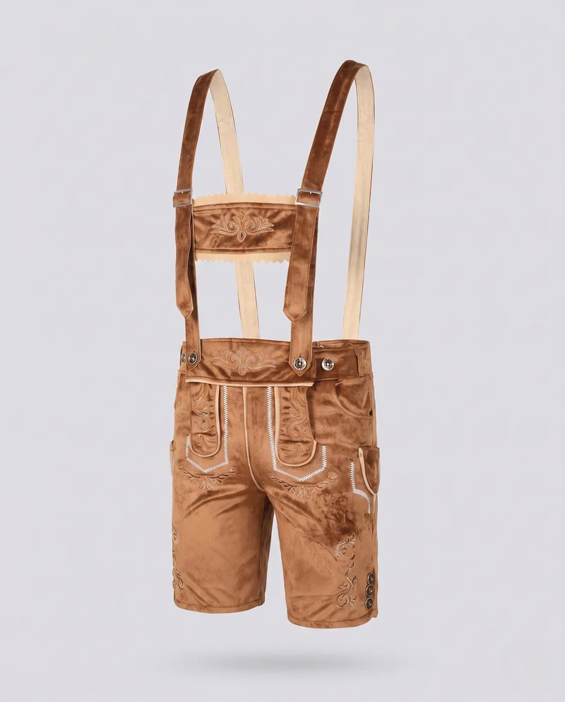 Simon | Herren Lederhose zum Oktoberfest mit Stickerei