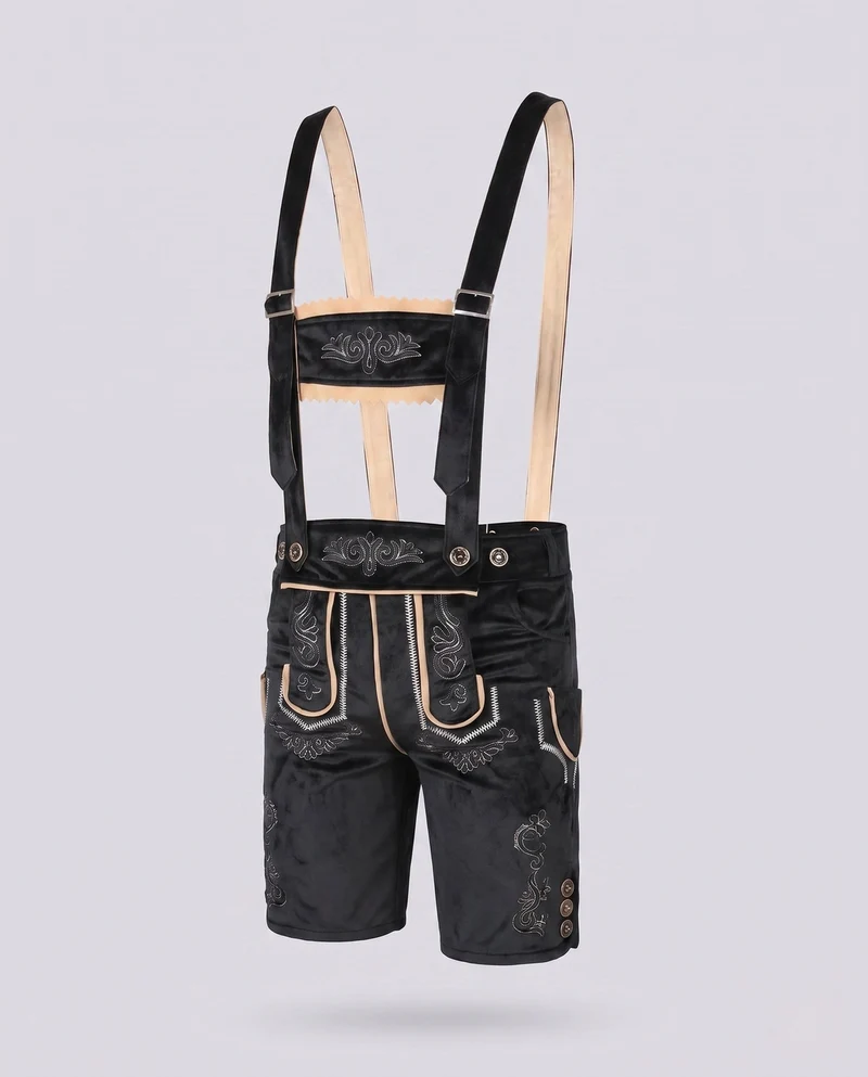 Simon | Herren Lederhose zum Oktoberfest mit Stickerei