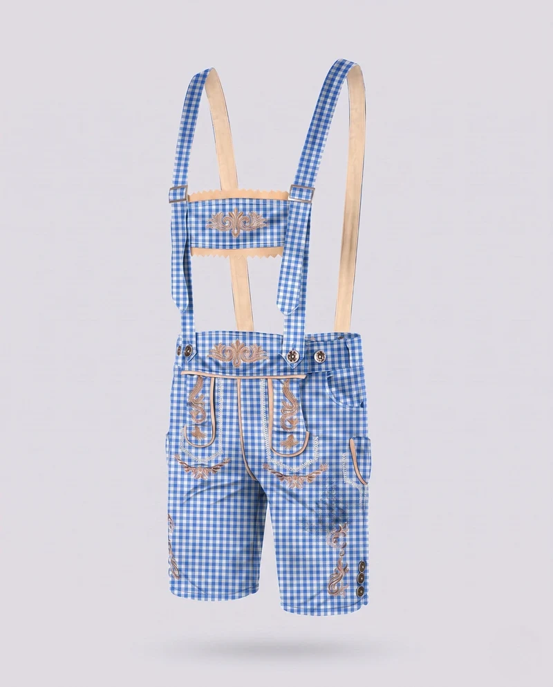 Simon | Herren Lederhose zum Oktoberfest mit Stickerei