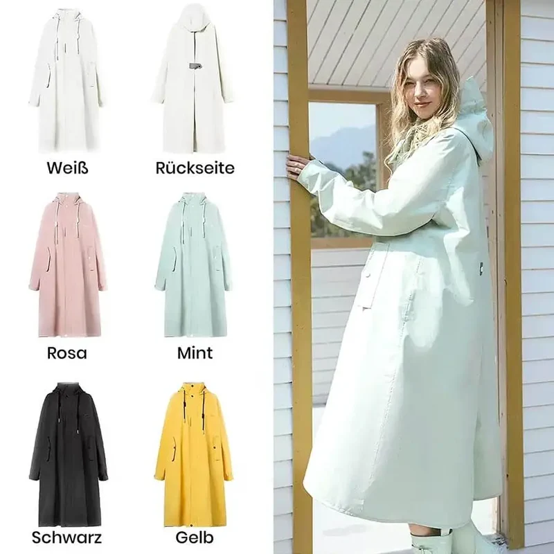 Regenmantel oversize Damen & Herren - lang und elegant
