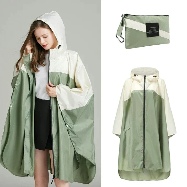 Damen Regenponcho zum Fahrradfahren