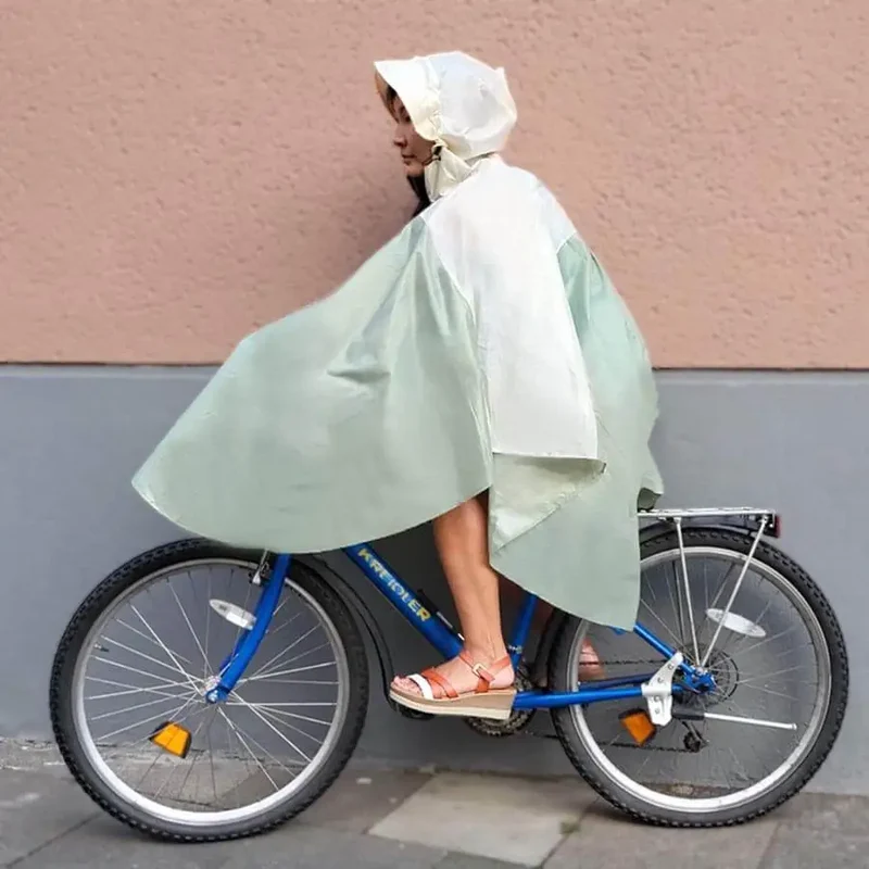 Damen Regenponcho zum Fahrradfahren