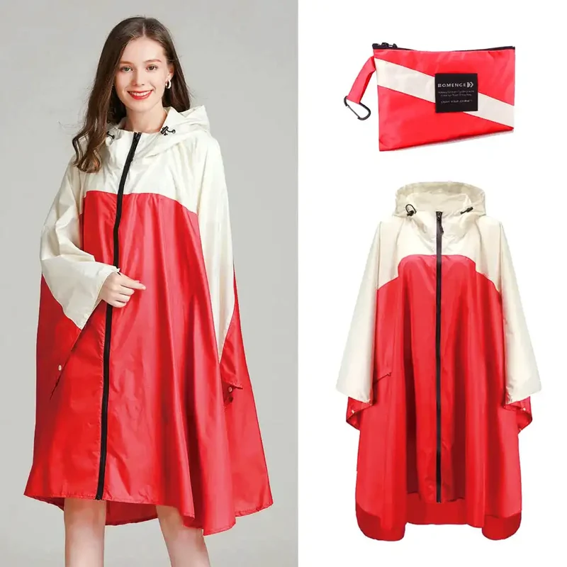 Damen Regenponcho zum Fahrradfahren