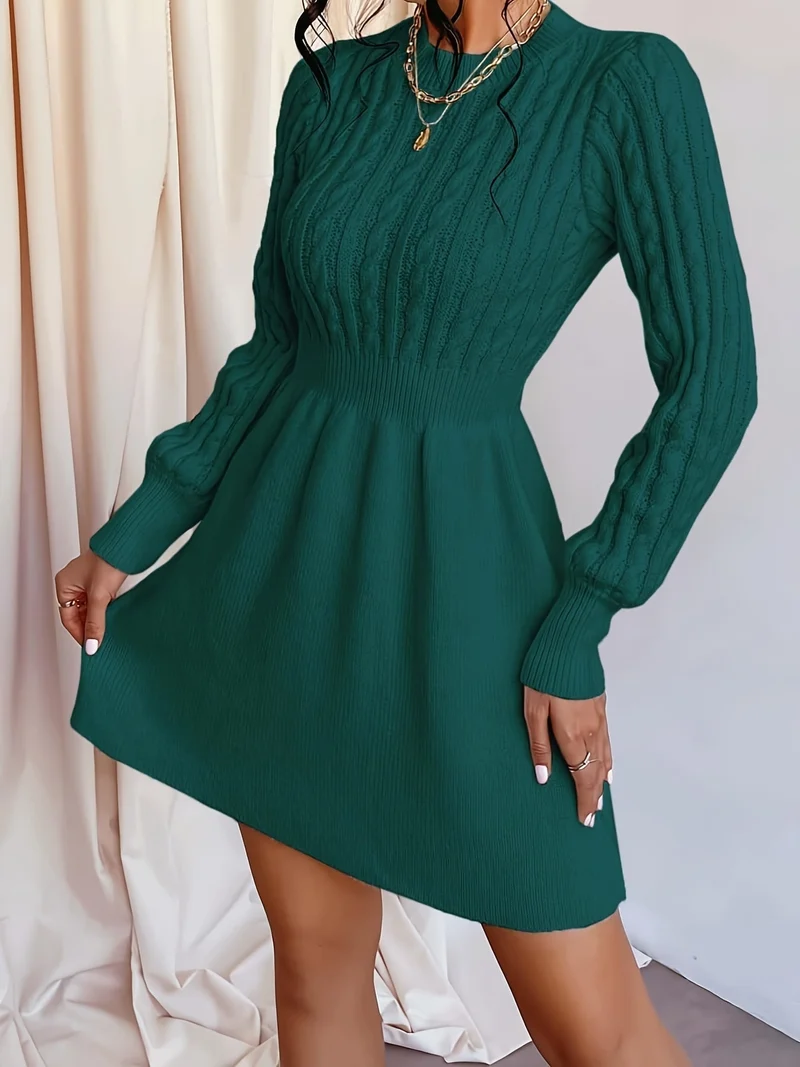 Antonia | Damen Strickkleid Mini für den Herbst