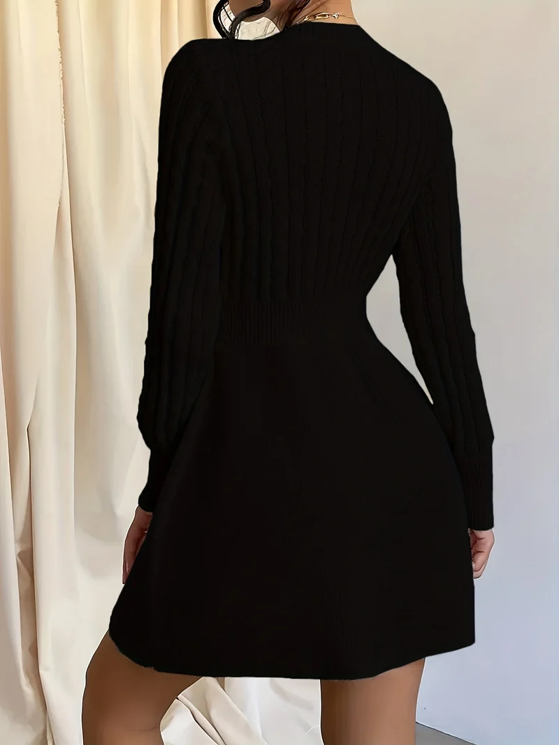 Antonia | Damen Strickkleid Mini für den Herbst