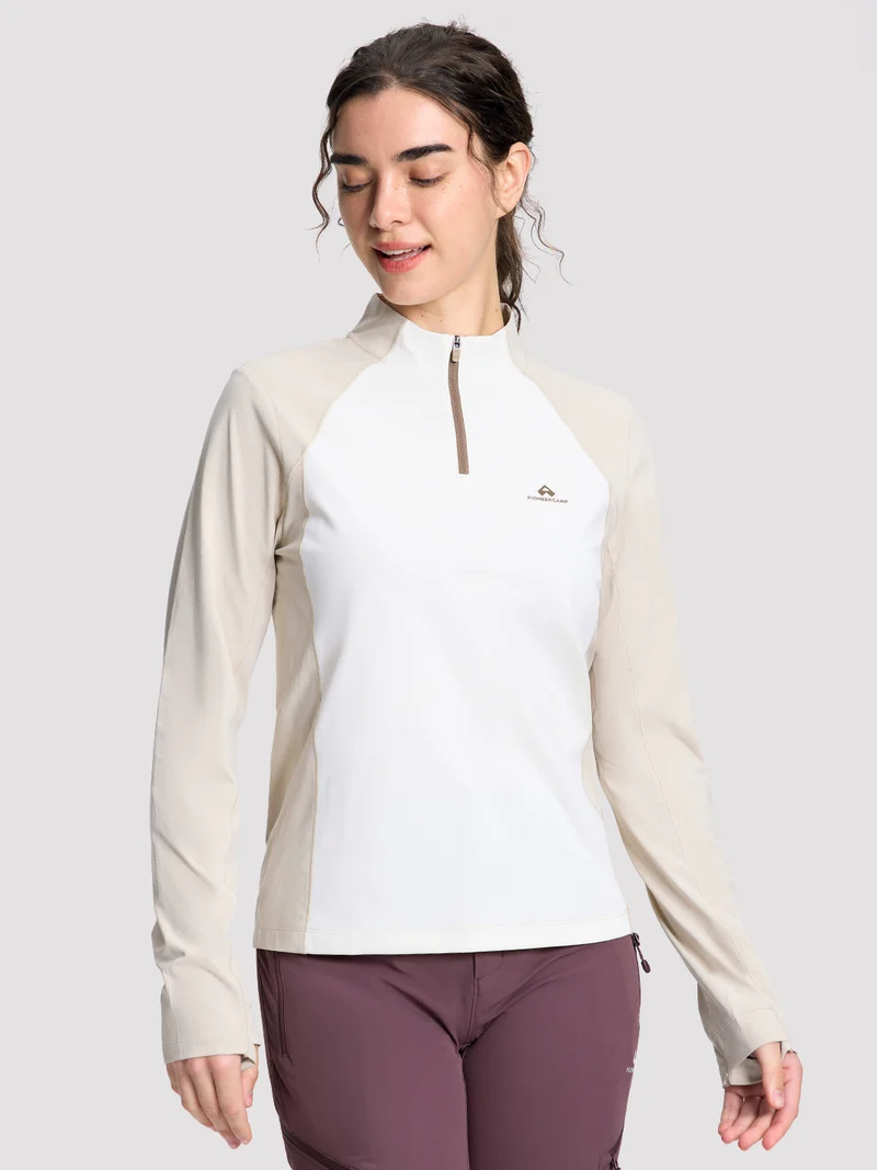 Women's Quick-Dry Colorblock Quarter-Zip Top