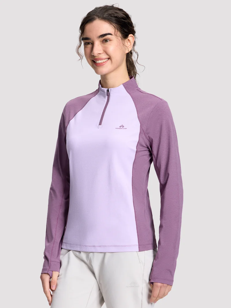 Women's Quick-Dry Colorblock Quarter-Zip Top