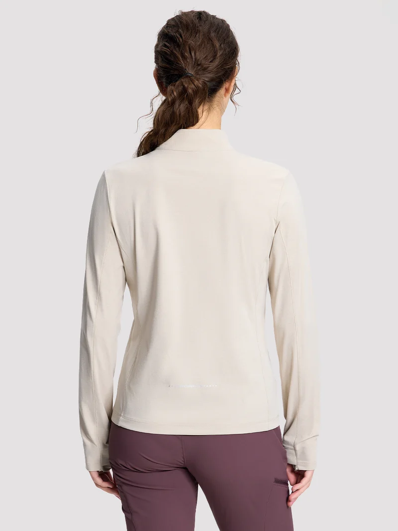 Women's Quick-Dry Colorblock Quarter-Zip Top