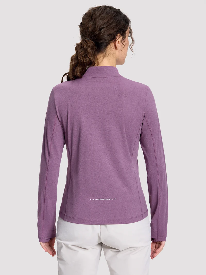 Women's Quick-Dry Colorblock Quarter-Zip Top