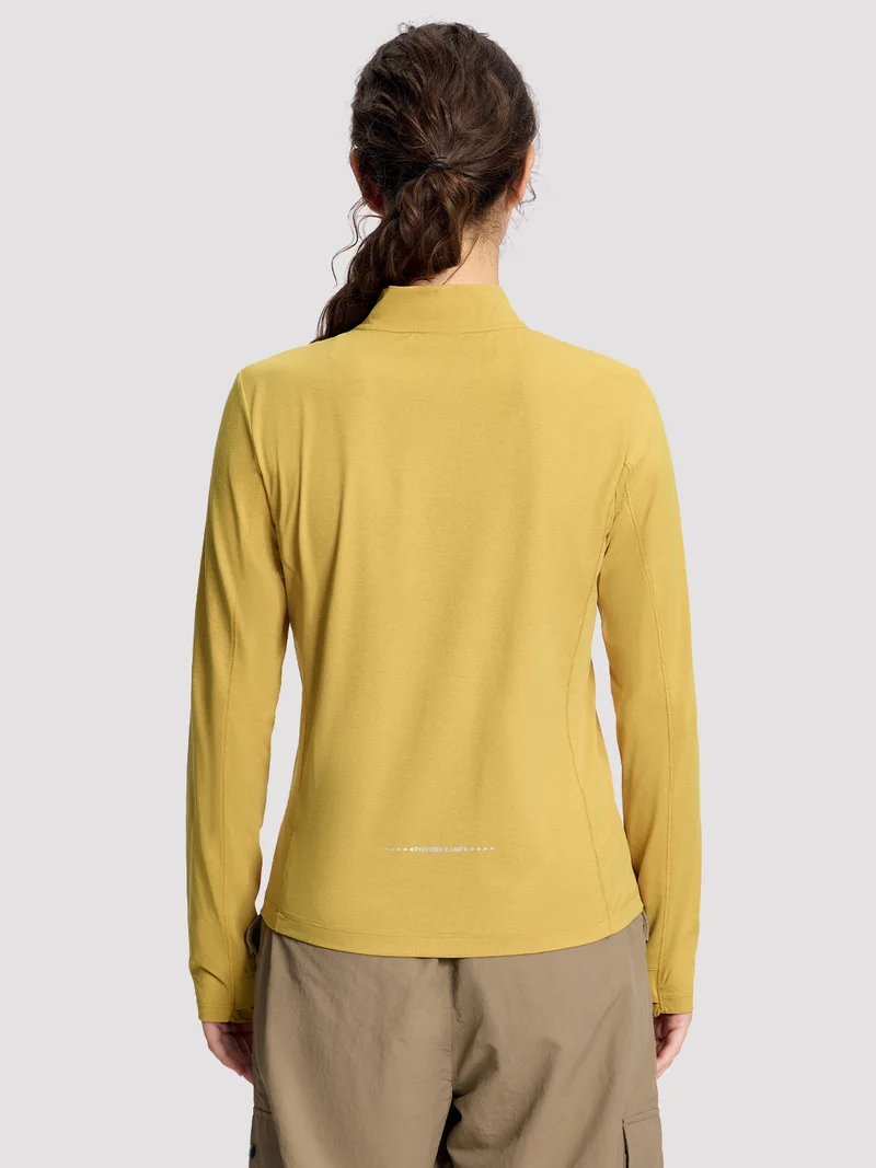 Women's Quick-Dry Colorblock Quarter-Zip Top