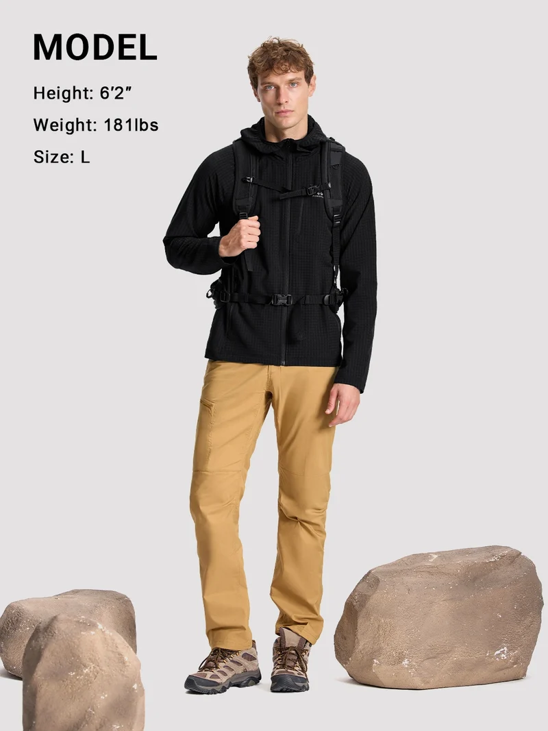 Men's Lightweight Grid Fleece Jacket