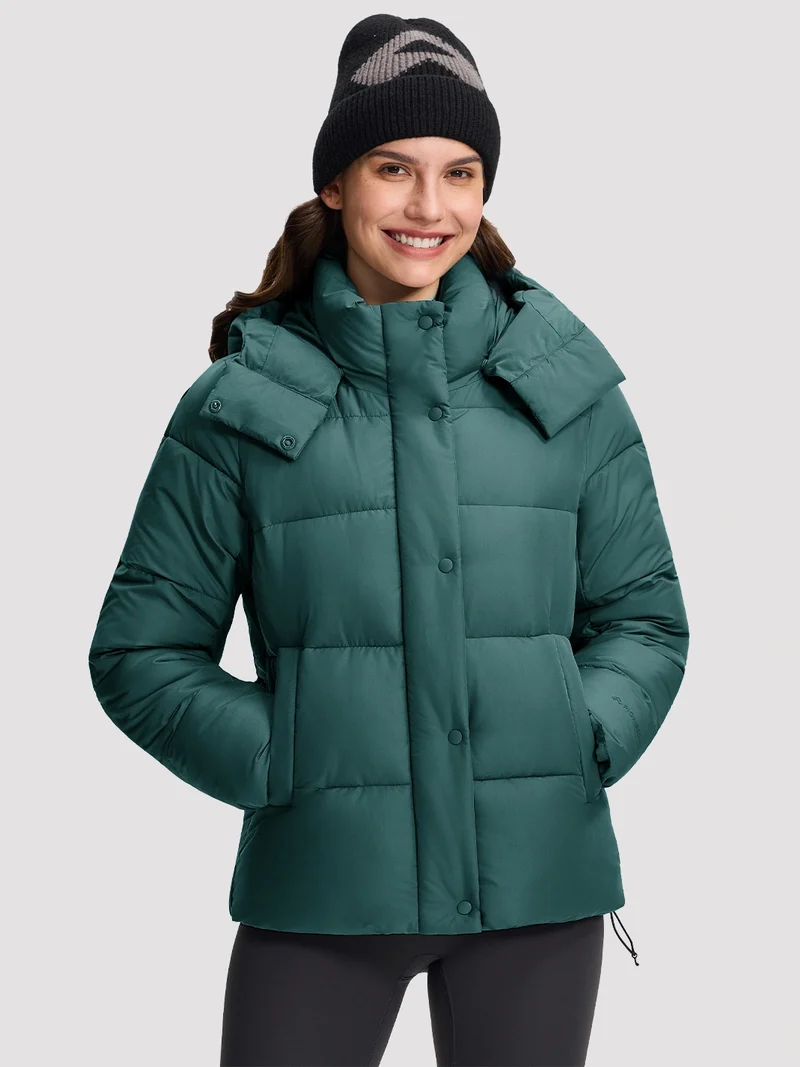 Women's Lightweight Quilted Puffer Jacket with Hood