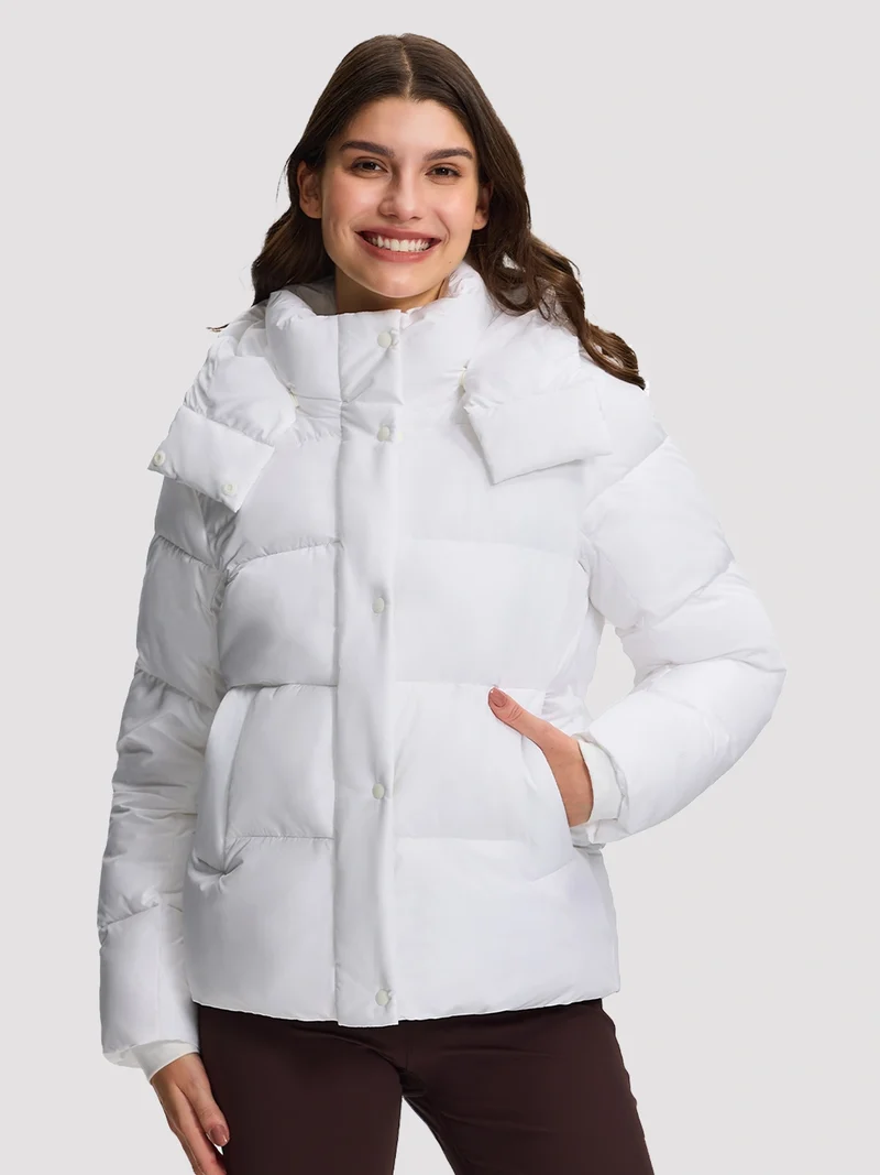 Women's Lightweight Quilted Puffer Jacket with Hood