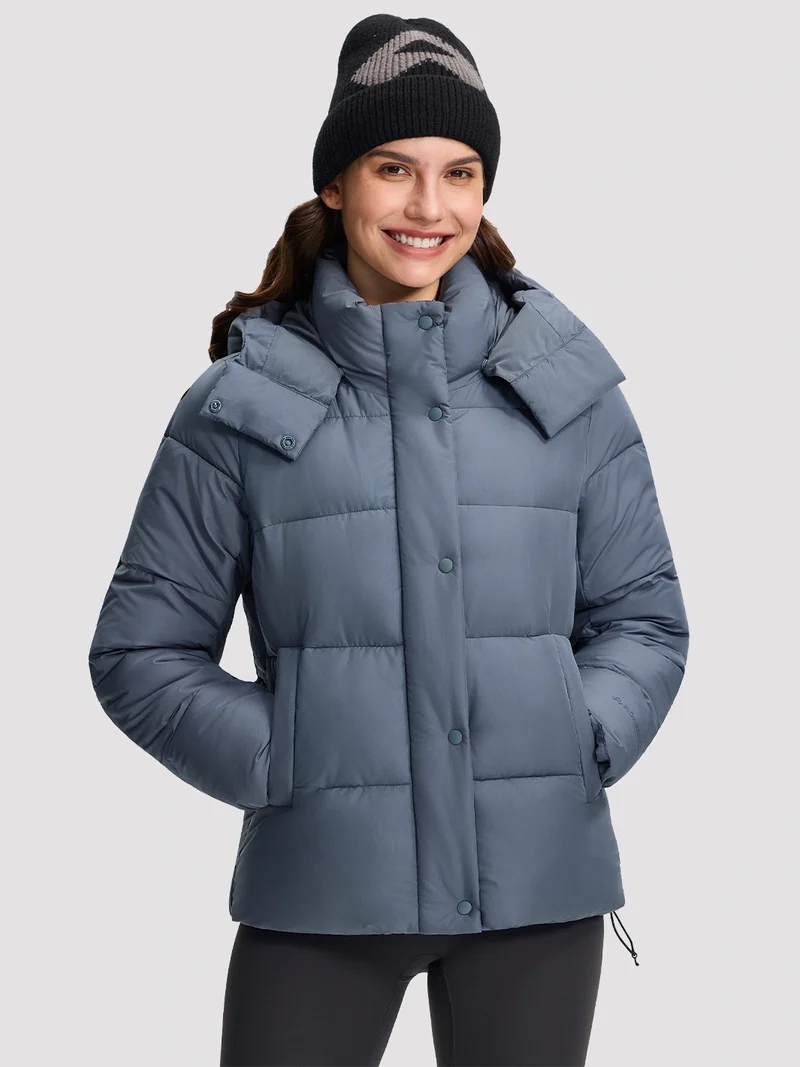 Women's Lightweight Quilted Puffer Jacket with Hood