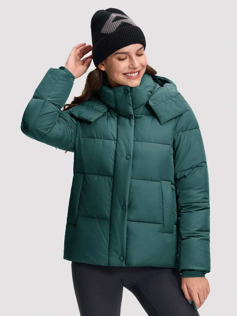 Women's Lightweight Quilted Puffer Jacket with Hood