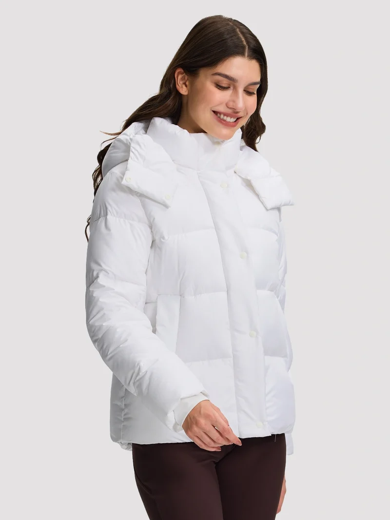 Women's Lightweight Quilted Puffer Jacket with Hood