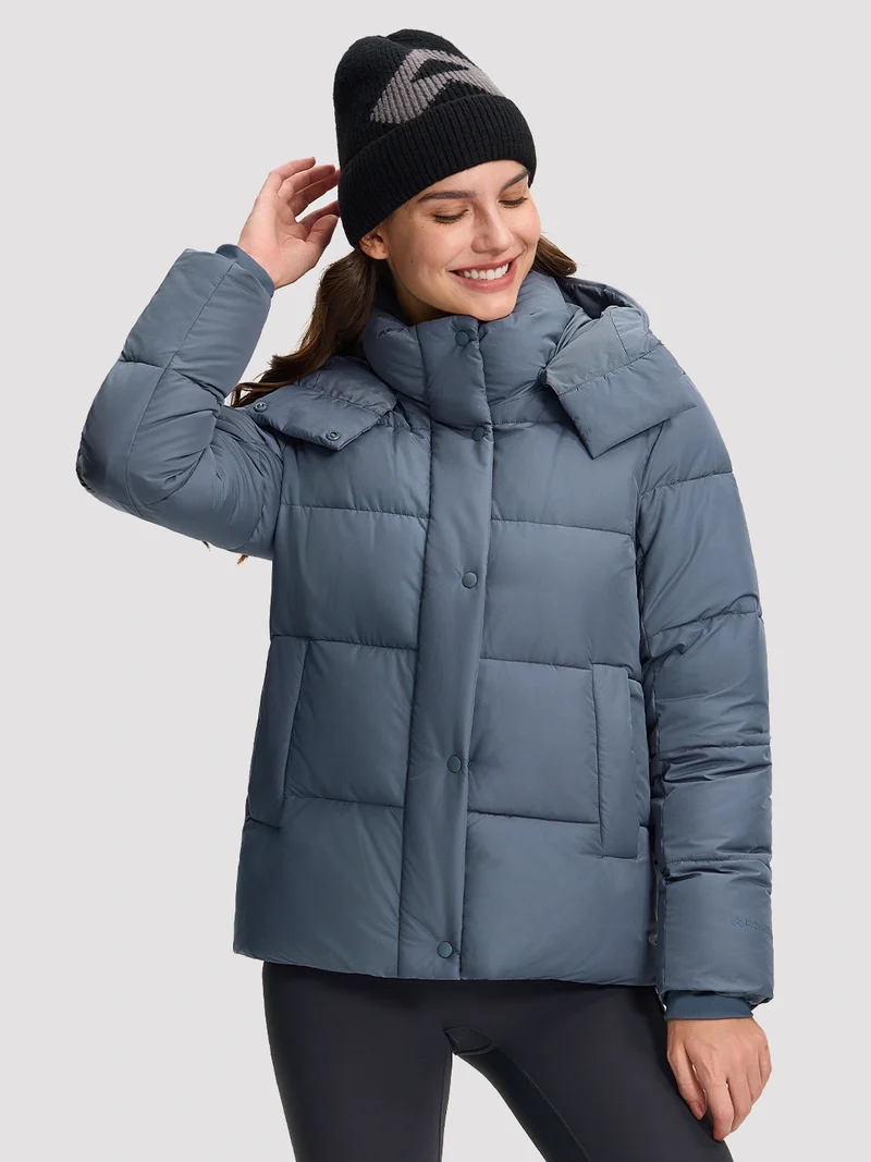 Women's Lightweight Quilted Puffer Jacket with Hood