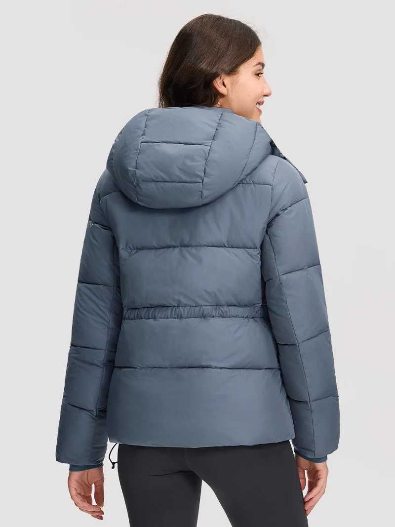 Women's Lightweight Quilted Puffer Jacket with Hood