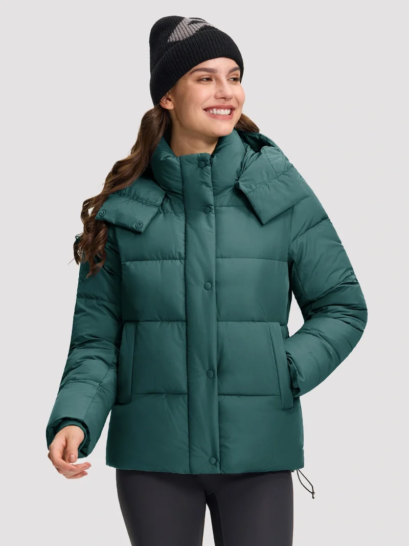Women's Lightweight Quilted Puffer Jacket with Hood