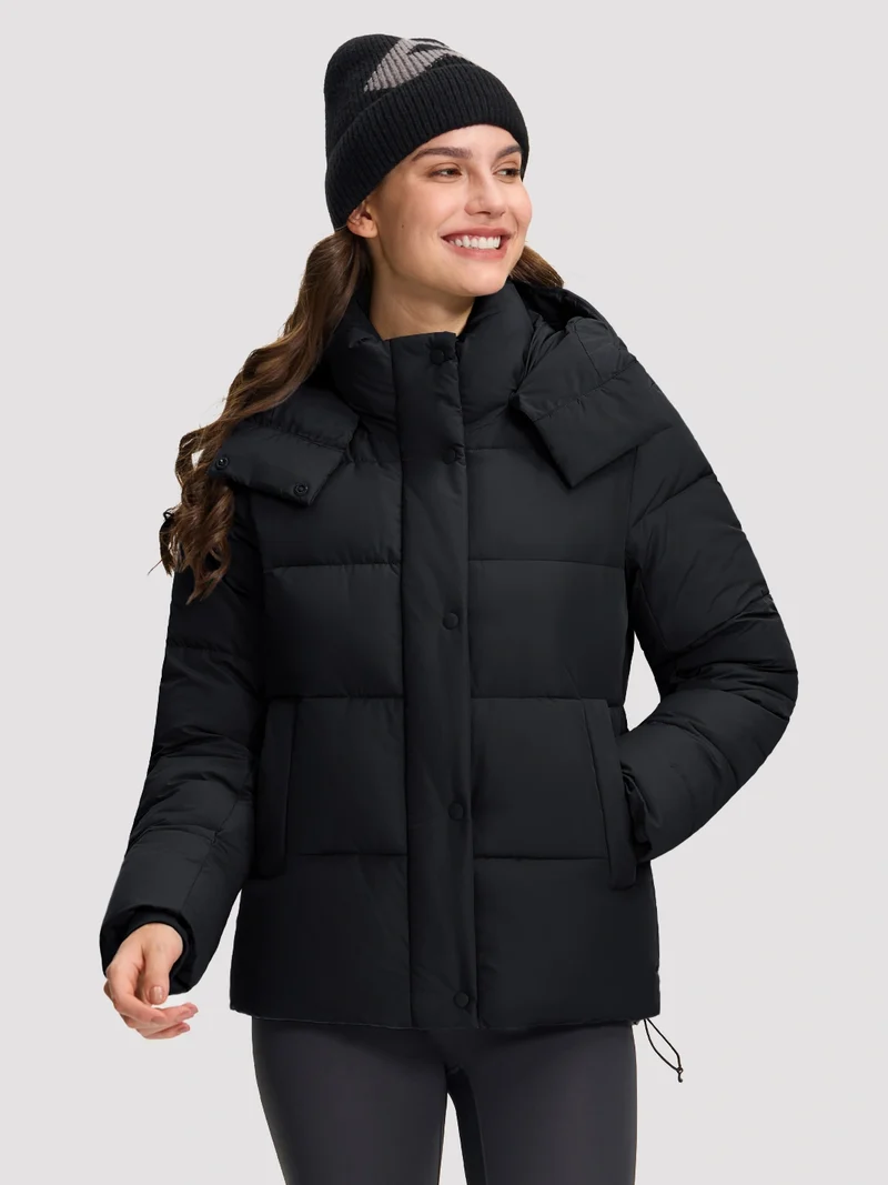 Women's Lightweight Quilted Puffer Jacket with Hood