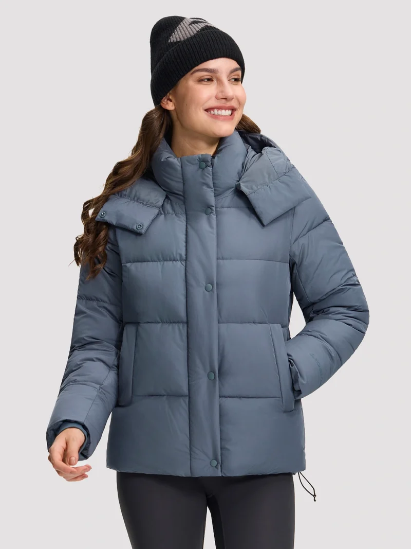 Women's Lightweight Quilted Puffer Jacket with Hood