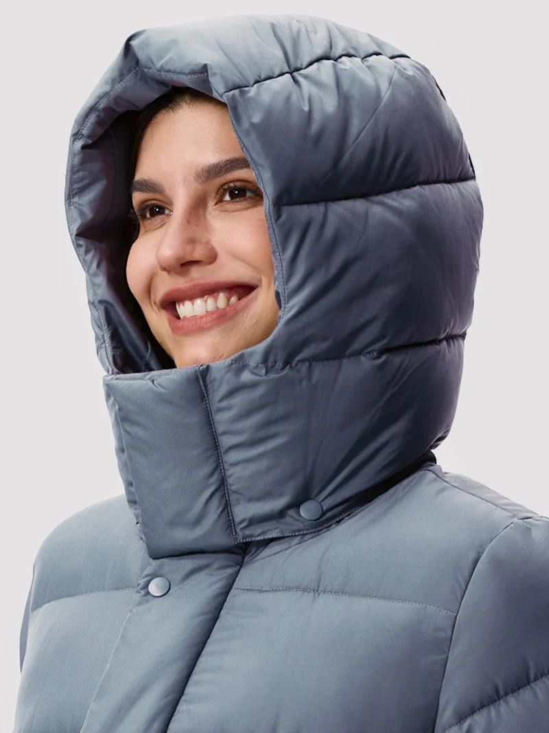 Women's Lightweight Quilted Puffer Jacket with Hood