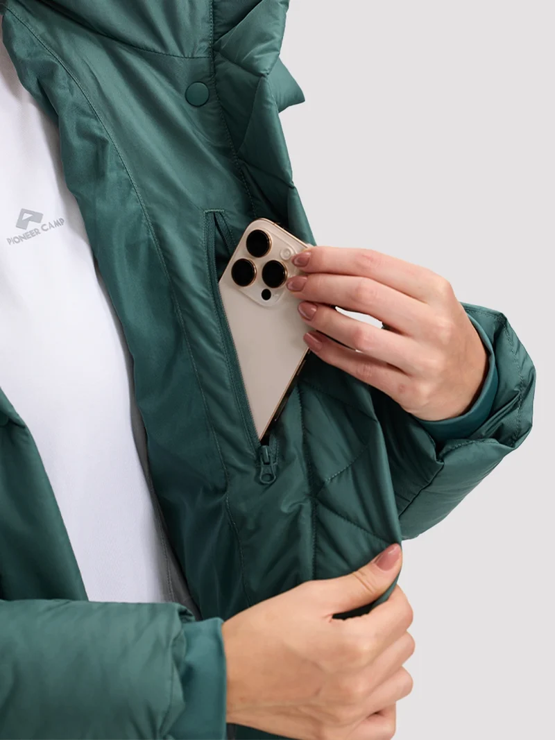 Women's Lightweight Quilted Puffer Jacket with Hood