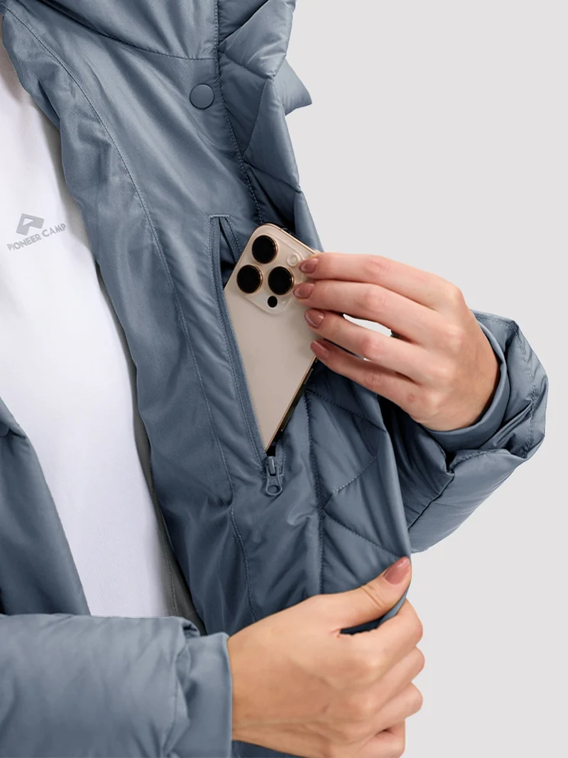 Women's Lightweight Quilted Puffer Jacket with Hood