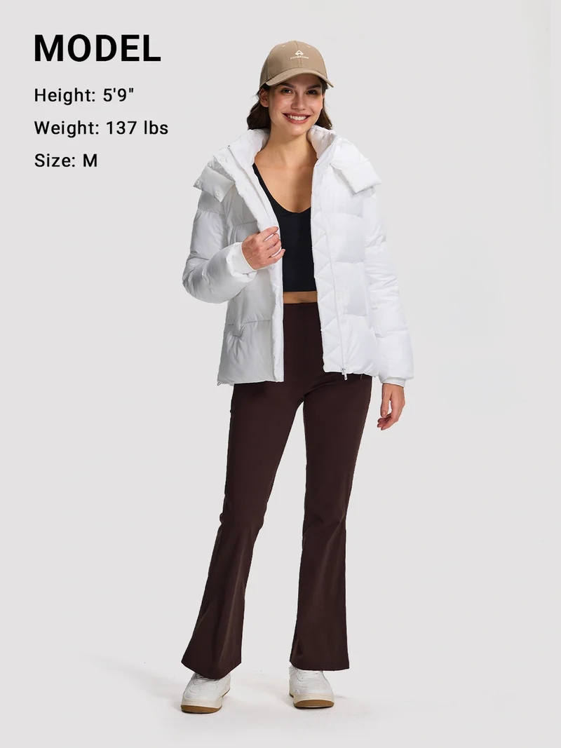 Women's Lightweight Quilted Puffer Jacket with Hood