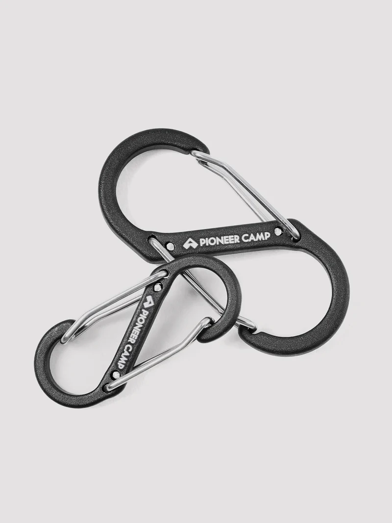 S-Shaped Aluminum Carabiner - 4 Pack