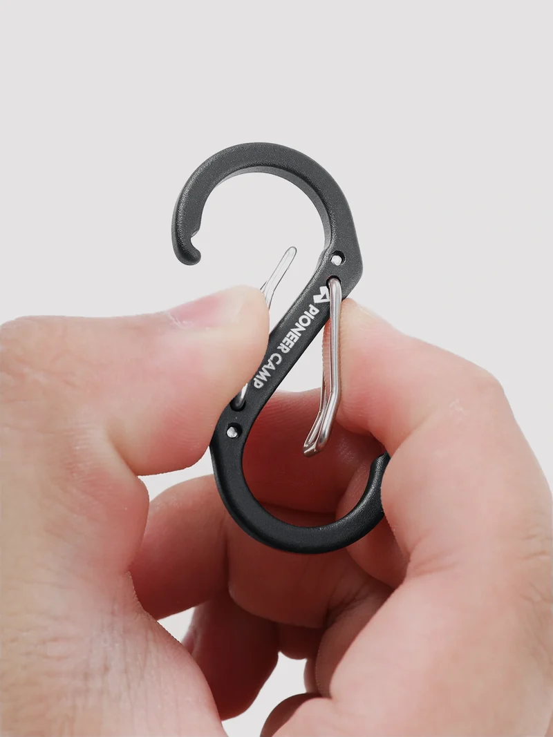 S-Shaped Aluminum Carabiner - 4 Pack